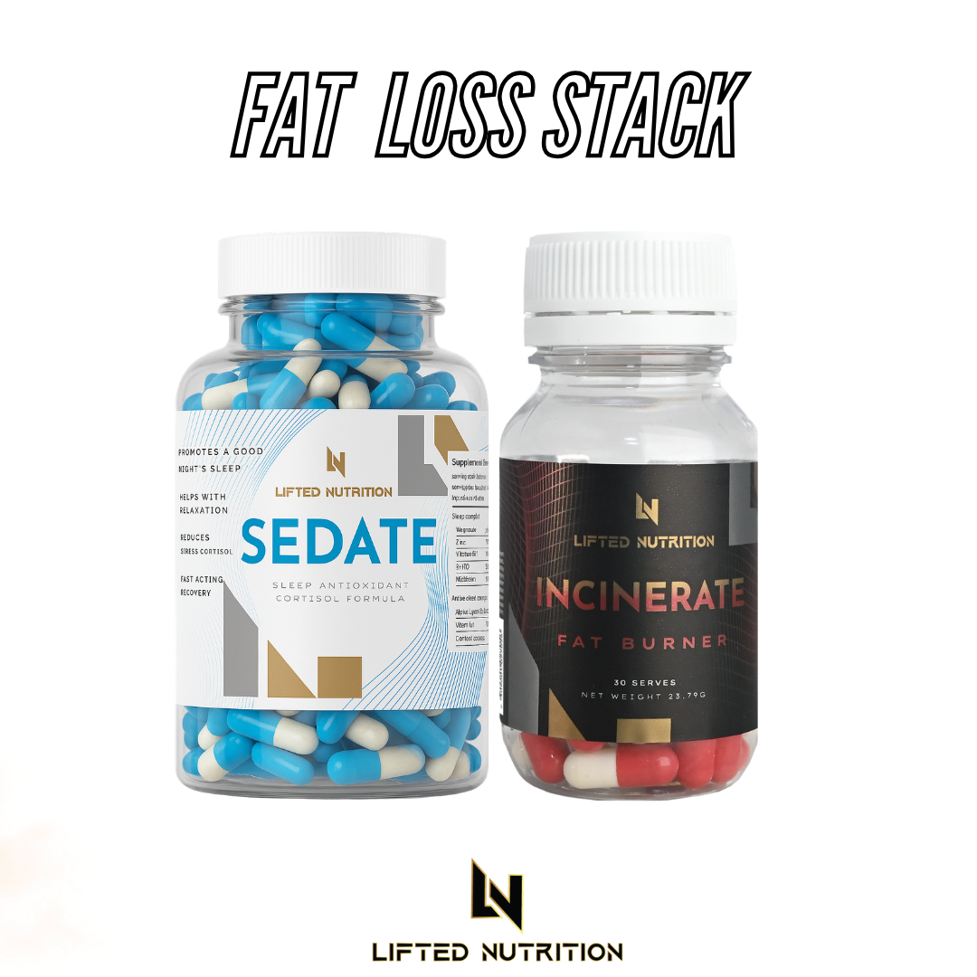 Enhanced Fat Loss Stack - Sedate Relax Formula & Incinerate Extreme Fat Burner