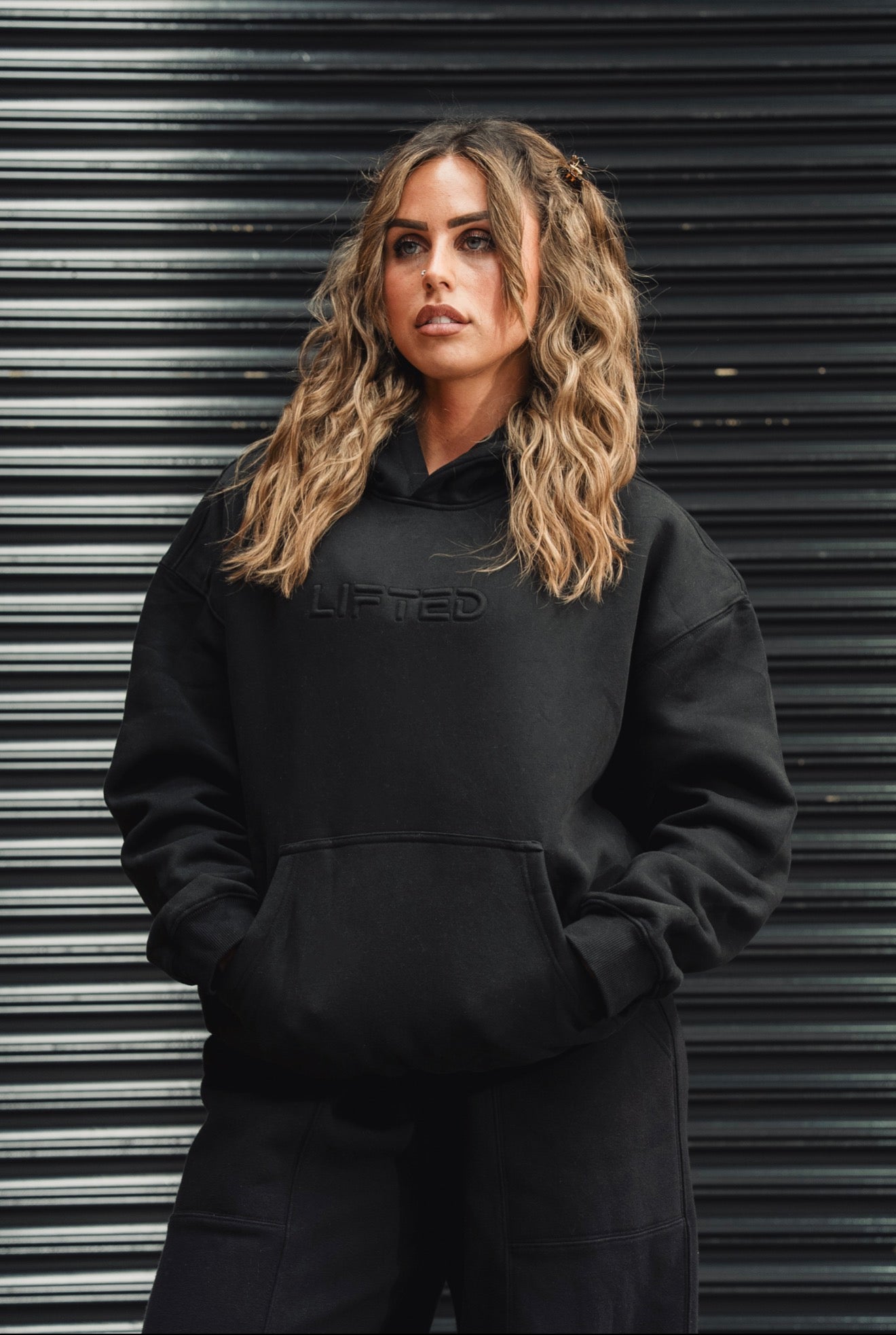 Lifted Nutrition Premium Oversized Hood - Black