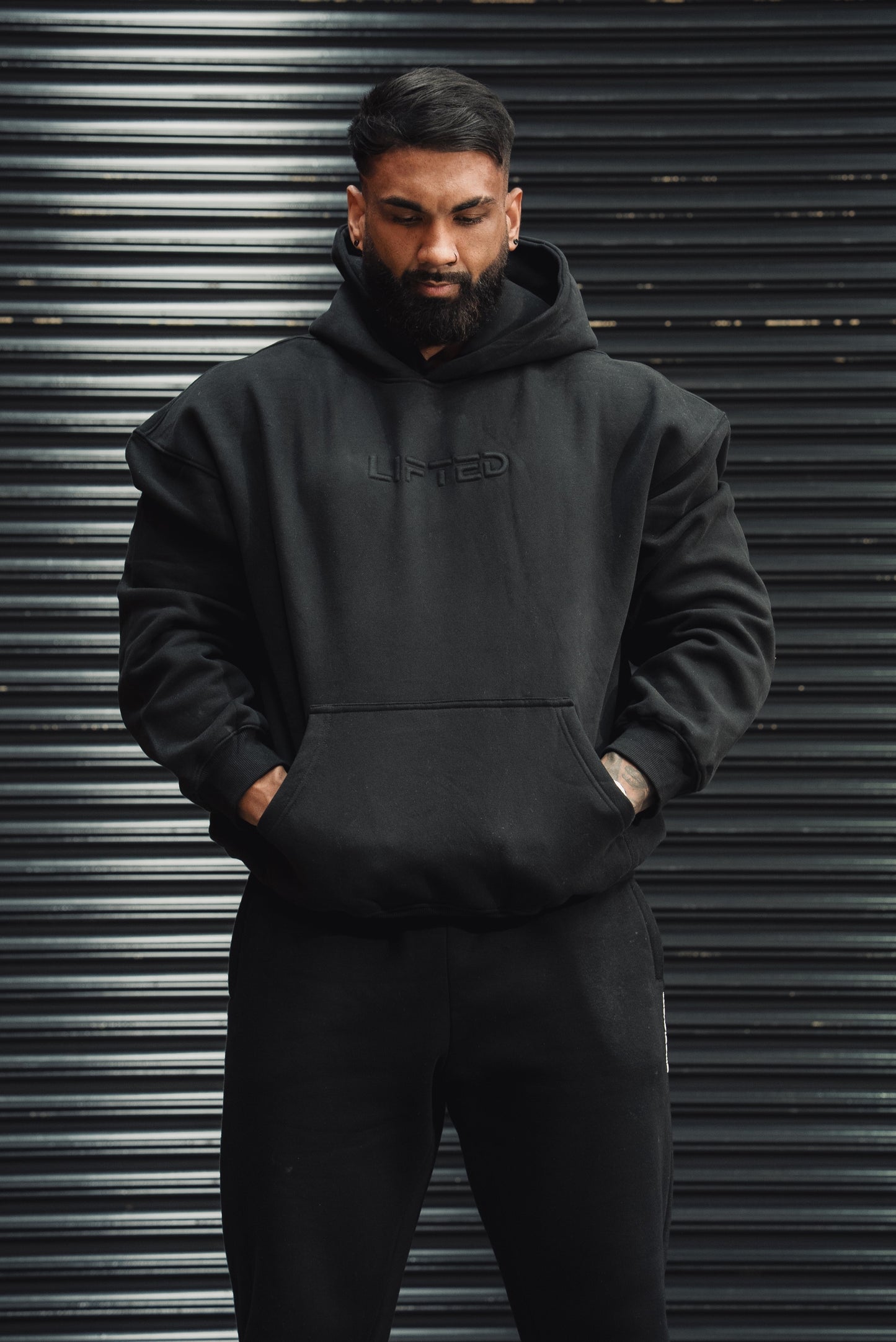 Lifted Nutrition Premium Oversized Hood - Black