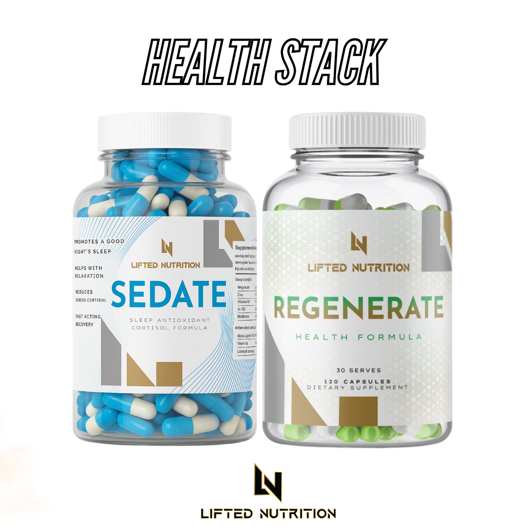 Health Stack - Sedate Relax Formula & Regenerate Premium Health Formula