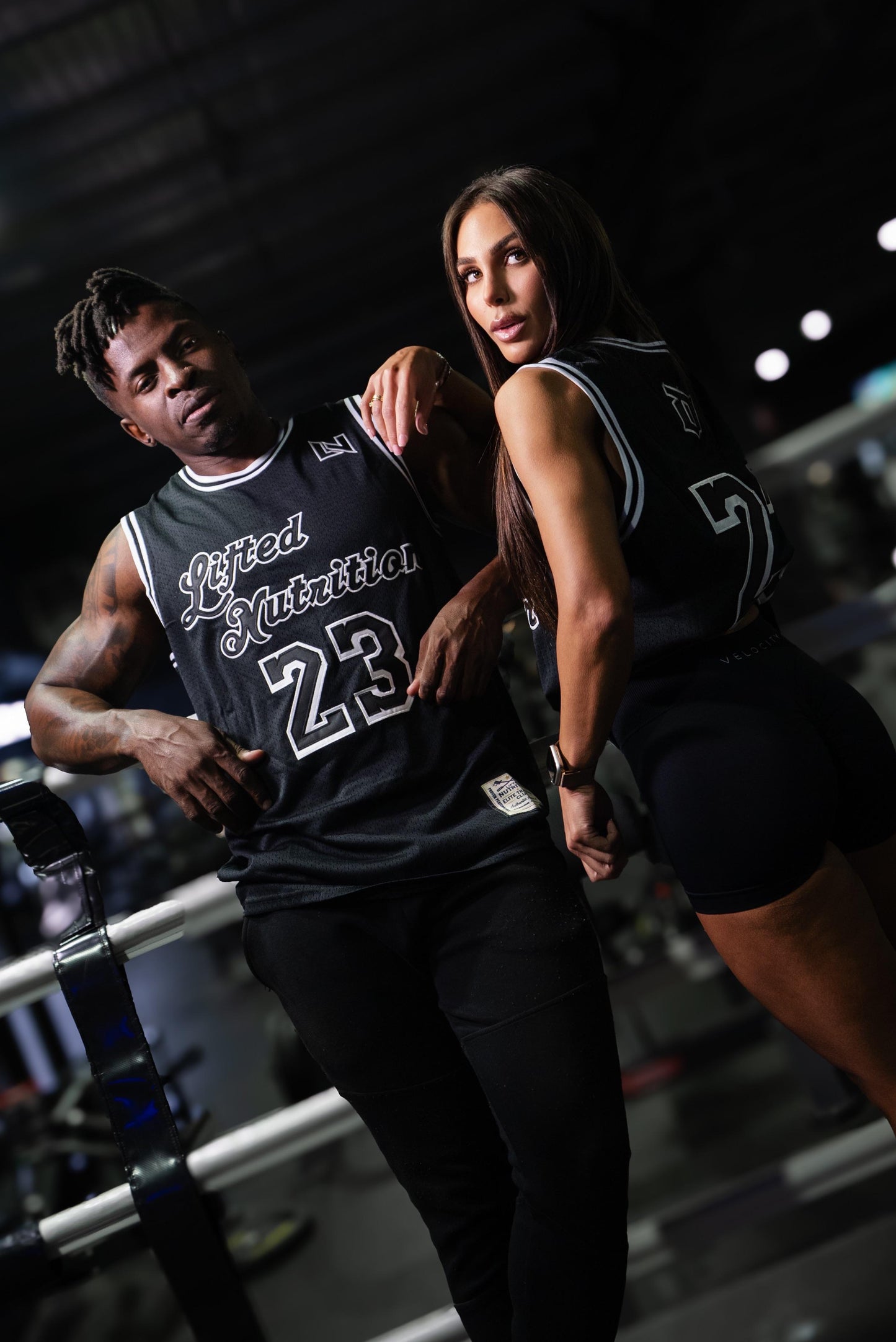 Lifted Nutrition Basket Ball Jersey - Black & White