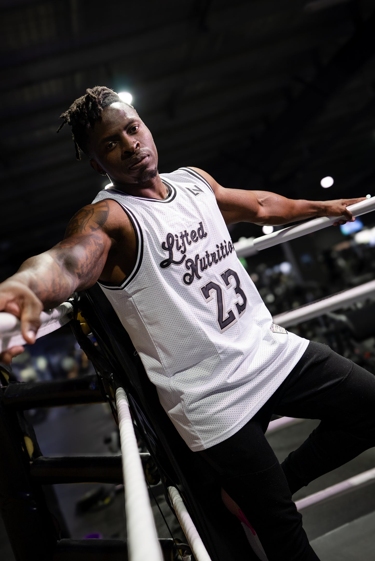 Lifted Nutrition Basketball Jersey - White