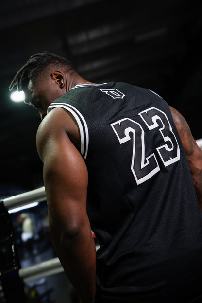 Lifted Nutrition Basket Ball Jersey - Black & White