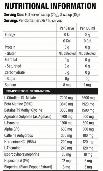 Elevate 2.0 - Pre Workout